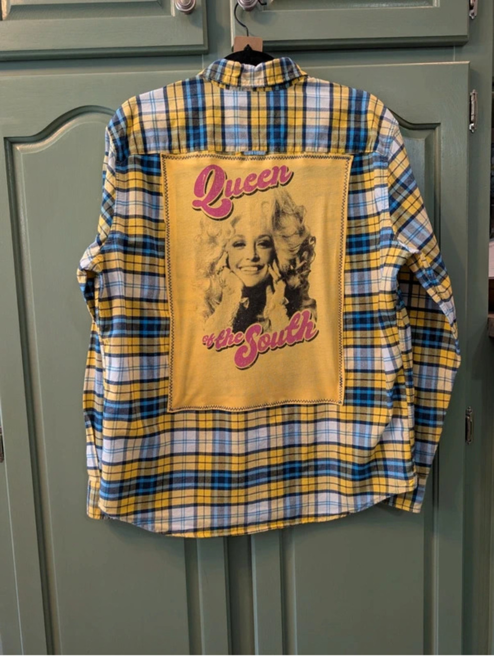 Dolly Parton Queen of the South Upcycled Shacket